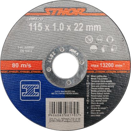DISC DEBITAT METALE 115X1X22.2MM STHOR