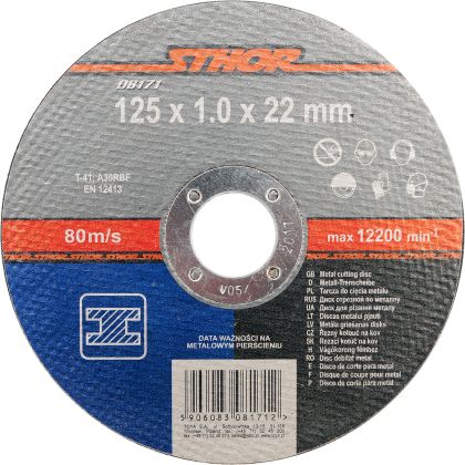 DISC DEBITAT METALE 125X1X22MM STHOR