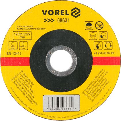 DISC ABRAZIV PT DEBITAT METALE 125x1x22