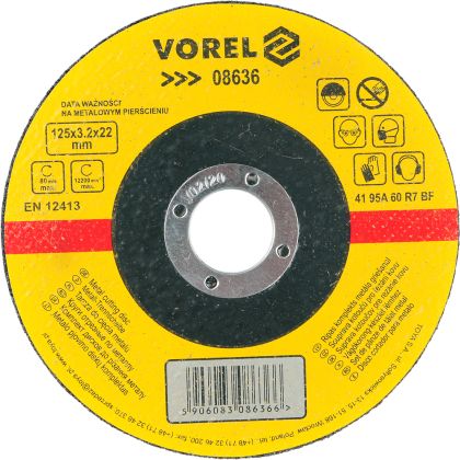 DISC ABRAZIV DEBITAT METALE 125x3,2x22