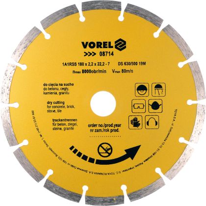 DISC DIAMANTAT CU SEGMENTE 180 MM