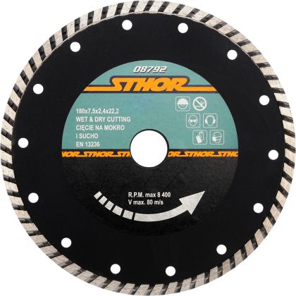 DISC DIAMANTAT TURBO 180X2.4MM H7,5