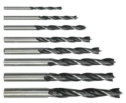SET BURGHIE PT LEMN 3-10 MM, 8 BUC