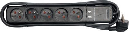 PRELUNGITOR 5 PRIZE+2USB, 3M, 16A