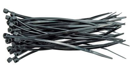 COLIERE DIN PLASTIC 72X2.4MMX100BUC NEGR