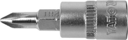 BIT CRUCE PH1, CU ADAPTOR 1/4", 37MM