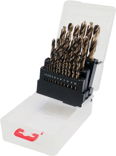 SET BURGHIE METAL 1-13MM, COBALT, 25 BUC