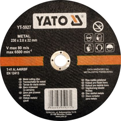 DISC DEBITAT METAL 230X2X22