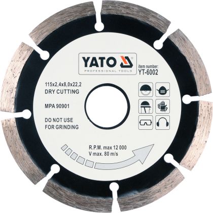 Disc diamantat segmente HS 115 mm