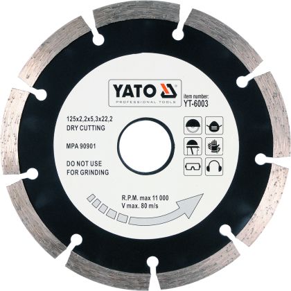 Disc diamantat segmente HS 125 mm