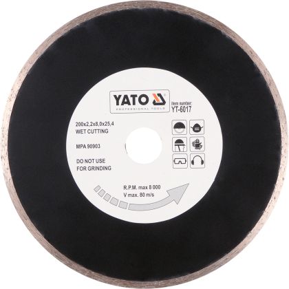 DISC DIAMANTAT CONTINUU 200X25.4X2.2MM