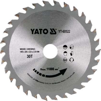 Disc circular pt lemn 140X30TX20MM