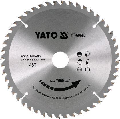 PINZA CIRCULAR 216X30X3.2MM,48D LEMN