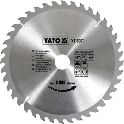 DISC FIERASTRAU CIRC.PT.LEMN250X40X30MM