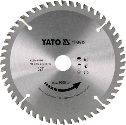 DISC CIRCULAR LEMN, 160X20X2.2MM,52 DINT
