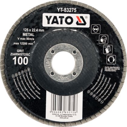 Disc slefuit metal 125mm P100