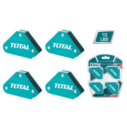 TOTAL - Set 4 coltare magnetice pentru sudura  45°