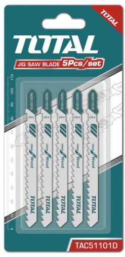 TOTAL - Set lame Fierastrau pendular - lemn 75mm - 5 buc