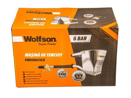 WOLFSON - Masina de tencuit pneumatica