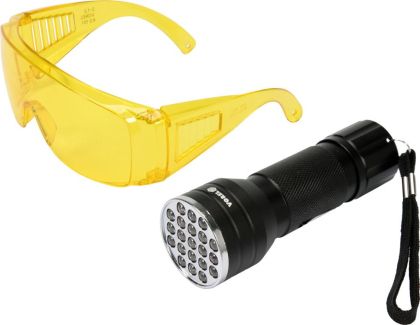 KIT LANTERNA LED UV+OCHELARI