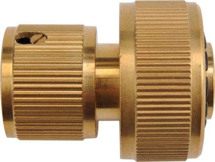 CONECTOR FURTUN CU STOP DIN  BRONZ 3/4"