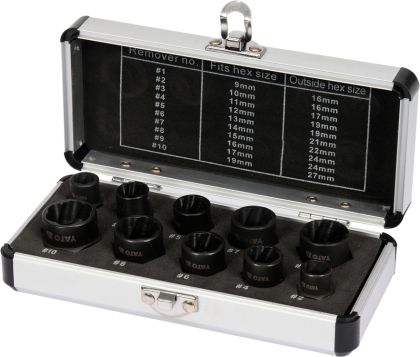SET EXTRACTOARE SURUBURI, 3/8", 10BUC