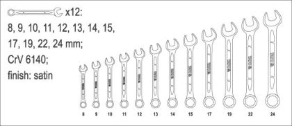 SET CHEI COMBINATE 8-24MM