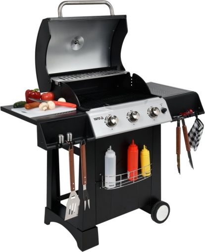 GRATAR PE GAZ, 3 ARZATOARE, 9KW