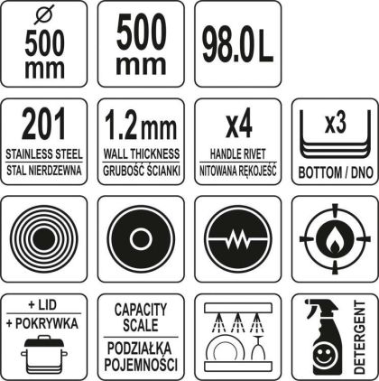 OALĂ INALTĂ CU CAPAC 50X50 98L