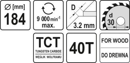 DISC  PT CIRCULAR. WF PT LEMN 184X40X30