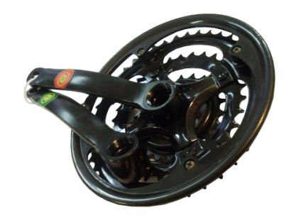 ANGRENAJ PEDALIER 3 FOI - MTB NEGRU MARE (48T-38T-28T)