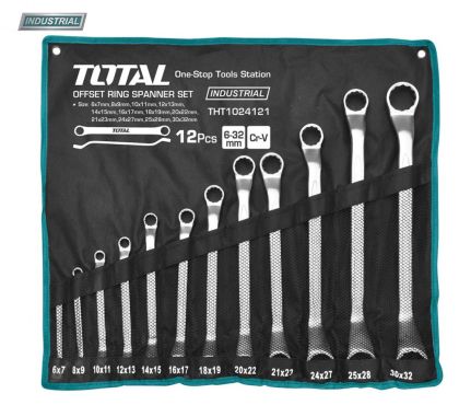 Set  12 chei inelare cu cot - 6-32mm  (INDUSTRIAL)