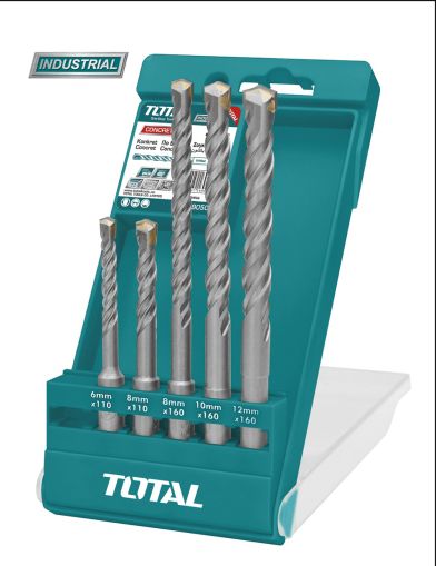 Set burghie rotopercutor SDS Plus: 5 buc (INDUSTRIAL)