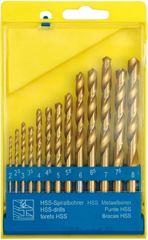 SET BURGHIE PT METAL HSS - TITAN 2-8 MM,