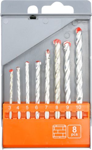 SET BURGHIE BETON 3-10MM, 8BUC