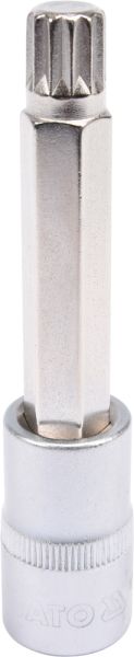 BIT SPLINE CU ADAPTOR 1/2",M12,100MM