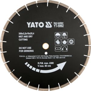 DISC CU DIAMANT PT asfalt 350X25,4MM
