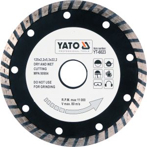 Disc diamantat TURBO 125 mm