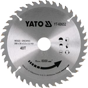DISC CIRCULAR LEMN,210X30X3.2MM,40 DINTI