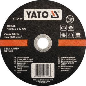DISC TAIAT METAL 180X3.2X22MM