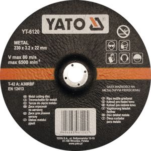 DISC TAIAT METAL 230X3.2X22MM