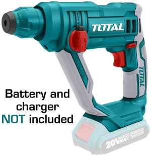 TOTAL - Ciocan rotopercutor - 1.5J - Li-Ion - 20V