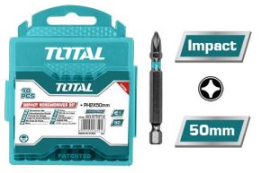 TOTAL - Set 10 biti de impact PH2x50mm