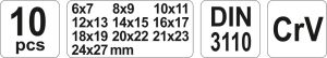SET CHEI FIXE 6X7/24X27MM, 10BUC