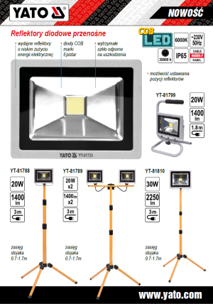 REFLECTOR CU STATIV, 2X20W,LED