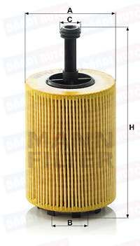  MANN-FILTER (MAHU719/7X) Filtru ulei