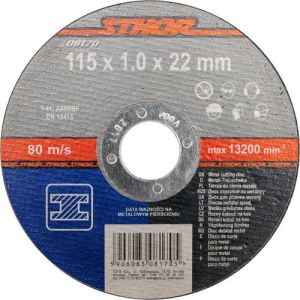 DISC PENTRU POLIZAT METALE 115x6,0x22 mm