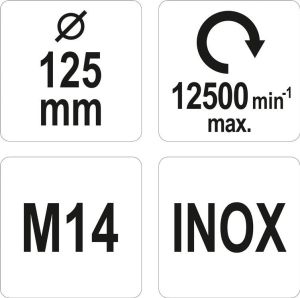 PERIE DISC 125MM M14 INOX