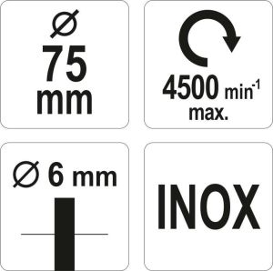 Perie sarma pt inox, 75MM