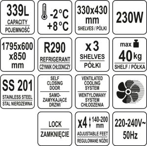 MASĂ RECE 339L 3 UȘI